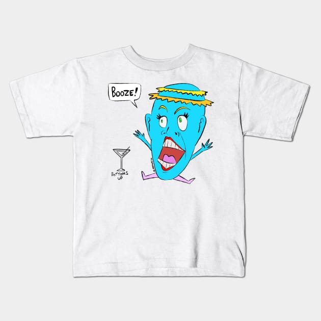 Booze! Kids T-Shirt by mondomosher